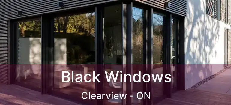  Black Windows Clearview - ON