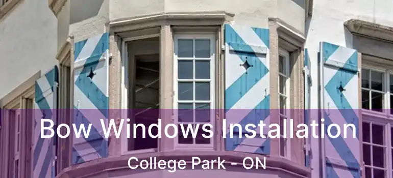  Bow Windows Installation College Park - ON