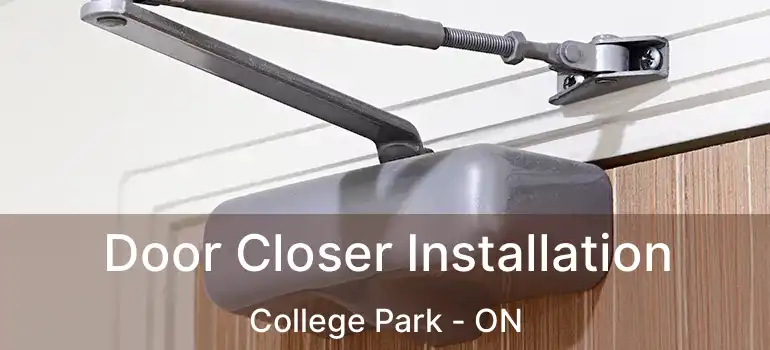  Door Closer Installation College Park - ON