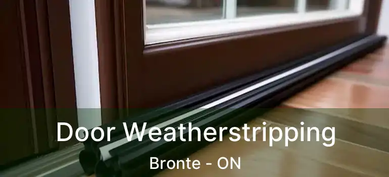  Door Weatherstripping Bronte - ON