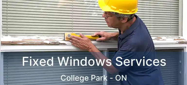  Fixed Windows Services College Park - ON