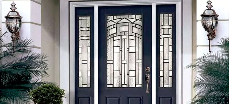 Stained Glass Door Panels in Oakville, Ontario