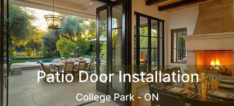  Patio Door Installation College Park - ON