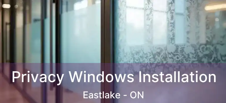  Privacy Windows Installation Eastlake - ON