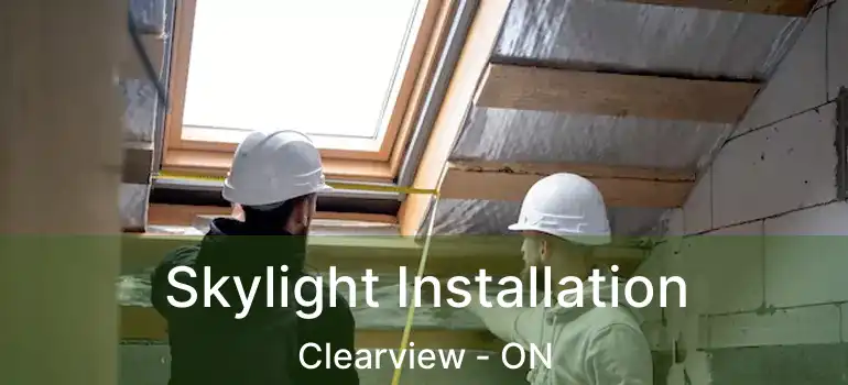 Skylight Installation Clearview - ON