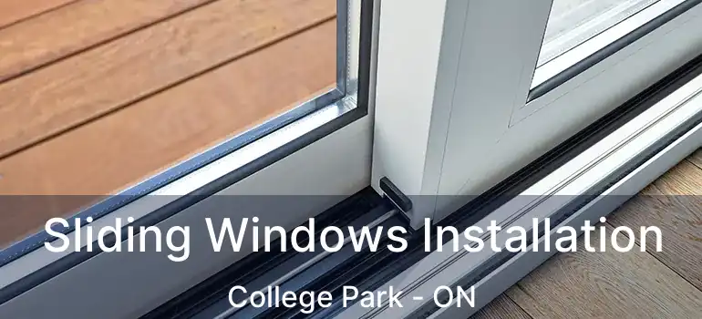  Sliding Windows Installation College Park - ON