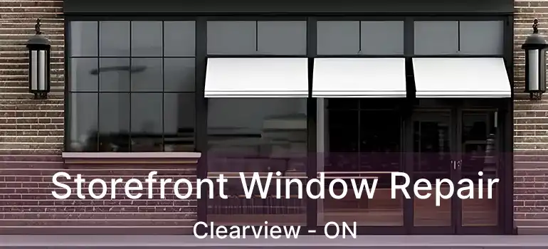 Storefront Window Repair Clearview - ON