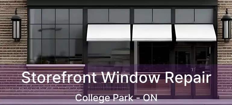 Storefront Window Repair College Park - ON