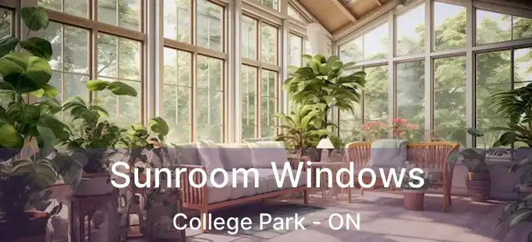  Sunroom Windows College Park - ON