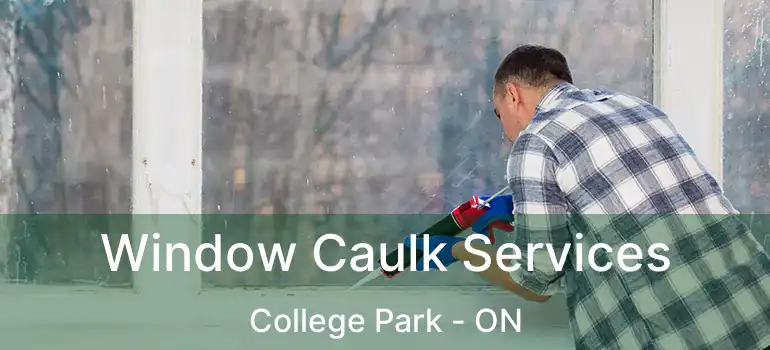  Window Caulk Services College Park - ON