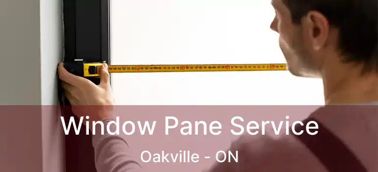  Window Pane Service Oakville - ON